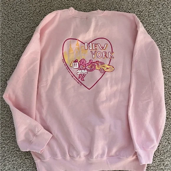 Roller Rabbit Sweatshirt Crewneck New York Large - Picture 1 of 3
